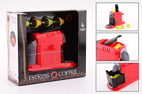 Preisvergleich Produktbild Espresso Coffee Kinder-Kaffeemaschine Espressomaschine mit 4 Kapseln