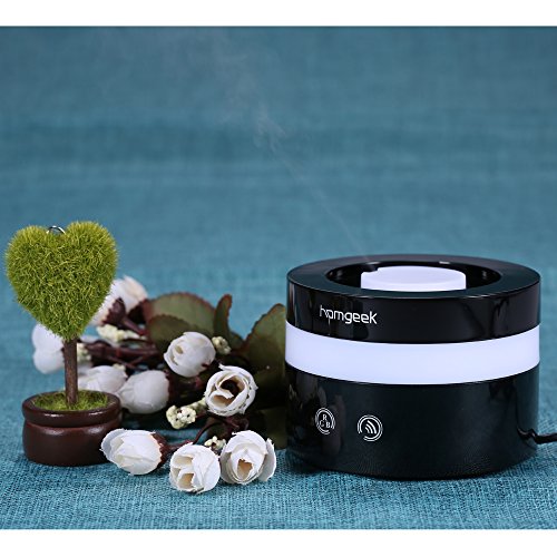 homgeek 100ml USB Aroma Diffuser Ultraschall Luftbefeuchter mit 7 LED Farbwechsel - 8