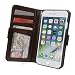 Produktbild RFID Geldbörse iPhone 7/6/6 + Telefon Fall - Schutz Mappen - Best RFID-blockierender Wallet, iPhone 7 Light Brown