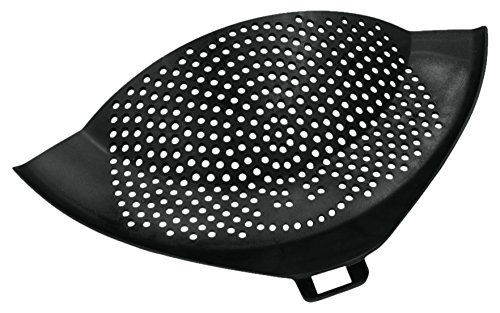 Metaltex 111502038 Abgießhilfe "Clip On" mit Halteclip, Kunststoff, schwarz, 28 x 28 x 10 cm