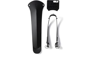 Ass Savers Win Wing 2 Road – Stealth – Garde-Boue arrière pour vélo de Gravier avec Triangle Noir, largeurs de pneus jusqu'à 35 mm, Ultra léger, à Clipser, Installation et Retrait faciles, Montage
