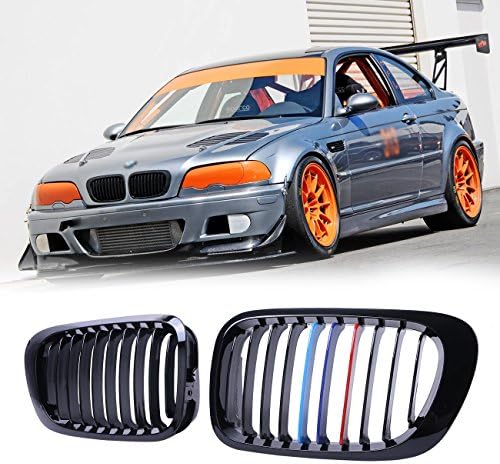 WANOOS M-Color Front Gloss Black Kidney Grill Grille