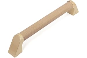 HOOJTNY Maniglia Doccia Anziani, Maniglione Bagno Disabili, 40 cm Maniglione Legno Portatile Bagno, Adatto per Anziani, Disabili, WC, Cucina