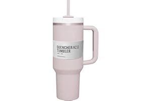 Abilus 1182ml 40oz Trinkbecher Vakuumisoliert Edelstahl mit Deckel und Trinkhalm Henkel Kaffeebecher Auto Kaffee Becher für Kalte und Heiße Getränke Thermobecher Travel Camp Mug Cup Tumbler