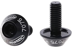 MISUVRSE 2Pcs M5x10mm Aluminum Alloy Bike Bicycle Water Bottle Cage Bolt Holder Screw New Bolt Screw Set Bolt Screw Extractor Bolt Screw Containers Bolt Screw For Plate Bolt Screw Gauge Bolt Screw Bin