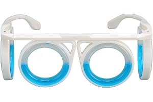 Jiawu Lunettes Anti-Mal des Transports, Lunettes Portables Anti-nausées, Lunettes Surélevées pour Le Mal de la Voiture, Le Mal de L'air, Le Mal de Mer pour Adultes, sans Verres Liquides