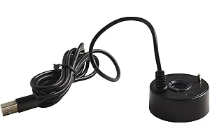 JoyousMall Mini brumisateur USB 5 V pour fontaine, rocaille, aquarium, aménagement paysager, fontaine, étang (noir)