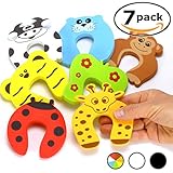 7 Stk. Baby Finger Klemmschutz für Türen | Türstopper mit 7 niedlichen Tiermotiven | Schaumstoff Kindersicherung | Einklemmschutz von Snapy