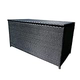 ➤ Auflagenbox Rattan - Produktgröße: 115 x 55 x 57 cm,Rattanfarbe: schwarz,Material: Kunststoff Rattan,Volumen: 360L,Gewicht: 14 kg, bis 150 kg belastbar