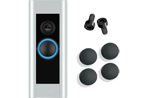 ALLICAVER Doorbell Button Replacement, Doorbell Pro Peephole Camera and Video Doorbell Elite Buttons Replacement, Come with 4Pack Buttons / 2Pack Screws, Repair Split Cracked Broken Button (Black)