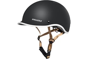 Exclusky Bike Helmet Adult, Urban Cycle Helmet Adjustable Skateboard Scooter Skating Bicycle Commuter Helmet for Men Women
