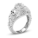 WensLTD Clearance! Damen-Verlobungsring/Ehering Silber Diamant Weiß, Damen, Silver-9, 8