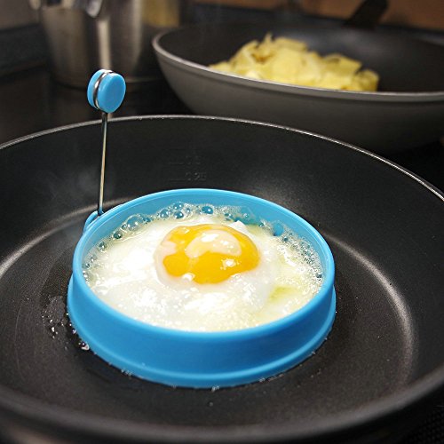 VANGOLD Spiegeleiform für Bratpfanne pfannkuchen form aus silikon Spiegeleiformen für Pfanne & Frühstück – 4 Stück - 6