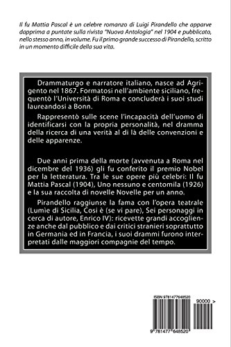 Book's Cover of Il fu Mattia Pascal