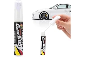 RAKIUTY Pluma De Retoque del Coche,Bolígrafo de Reparación Arañazos Coche,Rotulador Arañazos Coches,Bolígrafo Quita Arañazoses Coches,para Retoque y Reparación de Pintura,Reparador Para Pintura, Blanco,1 pc