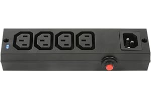 Mercury IEC Power Distribution Blocks | 4 Gang, BLACK