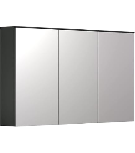 Ereousa Spiegelkast, Badkamerspiegelkast met 1 Deuren, Roestvrij Staal Wandkast voor Badkamer, 56x40x13cm Badkamer Spiegelkast, wit Ereousa Spiegelkast, Badkamerspiegelkast met 1 Deuren, Roestvrij Staal Wandkast voor Badkamer, 56x40x13cm Badkamer Spiegelkast, wit