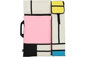 SJTJSPX Borsa da disegno A2 A3 per il trasporto per bambini adulti tavolo da disegno zaino impermeabile cartelline da disegno per artisti, borsa per il trasporto all'aperto da disegno, rosa., A2