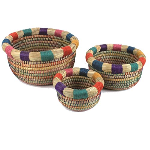 AUFBEWAHRUNGSKORB "ORIENT" RUND Ø 20 30 35 45 CM - HANDARBEIT - FAIR TRADE (Ø 30cm)
