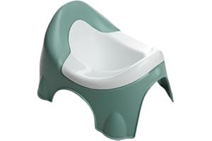 THERMOBABY - Pot IDÉO - Pot Pour Enfant - Pot D'Apprentissage De La Propreté Avec Cuvette Amovible - Pratique - Confortable - À partir de 18 Mois - Fabriqué en France - Vert Sauge