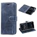 Produktbild Mulbess Vintage Ledertasche im Ständer Book Case / Kartenfach für Nokia 5 (5,2 Zoll) Tasche Hülle Leder Etui,Dunkelblau