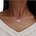Produktbild ZYanYi Legierung Halskette Hohl Retro Lotus Weiblichen Hals Kette