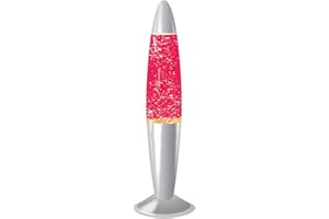 SAVINGWORLD Lava Lamp Classic Lava Lamp 16-inch Peaceful Relaxation Lamp Pink Glitter