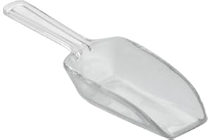 INTERDESIGN IDesign Łopata kuchenna, plastikowa łopata w 4 różnych rozmiarach, miarka w zestawie 4 do dozowania mąki, przypraw lub detergentu, przezroczysta