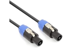 VONYX CX302-10 Speaker Cable 10m NL2 to NL2, Durable Heavy Duty Professional Audio Leads, Reliable Performance for DJs, Musicians, Live Sound and PA Systems