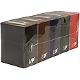 Set of Five New Ultra-Pro Deck Boxes (Dark Colors Incl. Black, Blue, Brown, Green, and Red) For Magic/Pokemon/YuGiOh Cards by UltraPro
