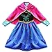 Produktbild iEFiEL Prinzessin Kostüm Mädchen Kleid Kinder Verkleidung Karneval Party Cosplay (116-122 (Herstellergröße 140), Rot+Blau)