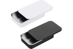 AIYORSE 2Pack Dental Floss Portable Case, Dental Floss Dispenser, Refillable Glide Floss Storage Container Storage, Portable Travel Floss Box for Travel, Dates,Dinners and Hotels (Black, White)