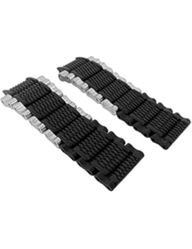 Festina Tourchrono 2014 - Marken Ersatzband aus Kautschuk/Edelstahl schwarz/silberfarben F16775