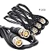 Produktbild OxoxO 5ft Jumper Cable BNC Male to BNC Male Connector for Surveillance Cameras Television LCD TVs Set-Top Boxes DVR (4pcs)