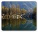 Produktbild Outdoor Mouse Pad, Nature Scenery Reflecting on Water Tranquility Relaxation Theme Lake Mountain Gaming Mousepad Office Mouse Mat Green Slate Blue