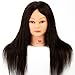 Neverland Beauty 22" 70% Real Human Hair Hairdressing Cosmetology Mannequin Manikin Practice Training Head With Clamp Stand,For College and Professional Use #2