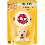 Pedigree Vital Protection Welpenfutter Hundefutter mit Huhn und Reis in Gelee, 24 Beutel (24 x 100 g)