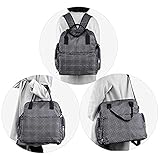 Bonamana Multifunktions-Rucksack-Windel-Beutel-wasserdichte Baby-Windel-Beutel-Mama-Beutel mit ändernder Auflage-großer Kapazität - 5