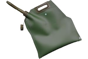 BUENATIENDA Jerrican à essence pliable en TPU épais super léger (vert) (5 l)