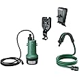 Bosch Cordless Submersible Water Pump GardenPump 18V-2000 Extension Kit (with Wall and Tank attachments and 2.5 m Garden Hose, in Carton Packaging)