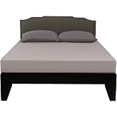 Lirex Fitted Sheet, 200 x 200 cm, 100% Cotton, 300 Thread Count, Soft Breathable Fitted Sheet, Grey