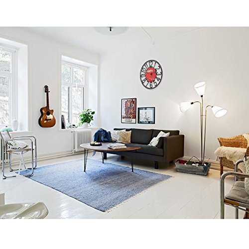 Hölzerne amerikanischen Stil Retro primitiven Land wandmontierte Time Clock Home Dekoration rot - 7