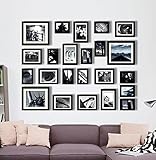 verschiedene Drei kostenlose Galerie-Wandvorlagen und Hardware zum Aufhängen