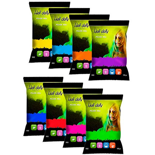 Polveri holi - 8 sacchetti da 100 grammi- HOLIDOLLY®