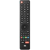 One For All Hisense TV Replacement remote URC1916   Works with ALL Hisense televisions LEDLCDPlasma   Ideal TV replacement remote control with same functions as the original Hisense remote - black