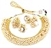 YouBella Exclusive Gold Plated Pearl Studded Traditional Temple Necklace Set / Jewellery Set with Earrings for Girls and Women RS.799.00