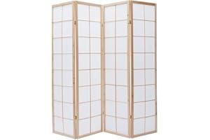 Miliboo - Biombo japonés de Madera y Papel IKUYO
