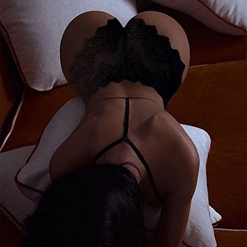 DavDoy Two sets of lace, lace, sexy and sexy underwear,XL,black