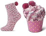 JARSEEN 2 Coffret Cadeau Noel Chaussettes Femme Super Confortables Chaud Douces Mignon Noël (2 Rose, EU 36-42)