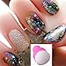 Utility Nail Art Stamping Stamper Sponge Shade Transfer DIY Tool Set (White)